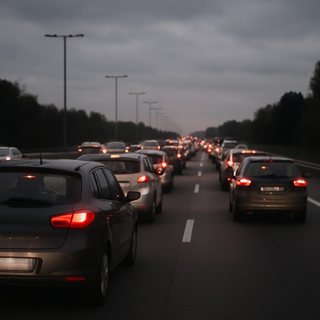 A1 : un accident entre deux voitures provoque plus de 12 km de bouchons à hauteur de Plailly