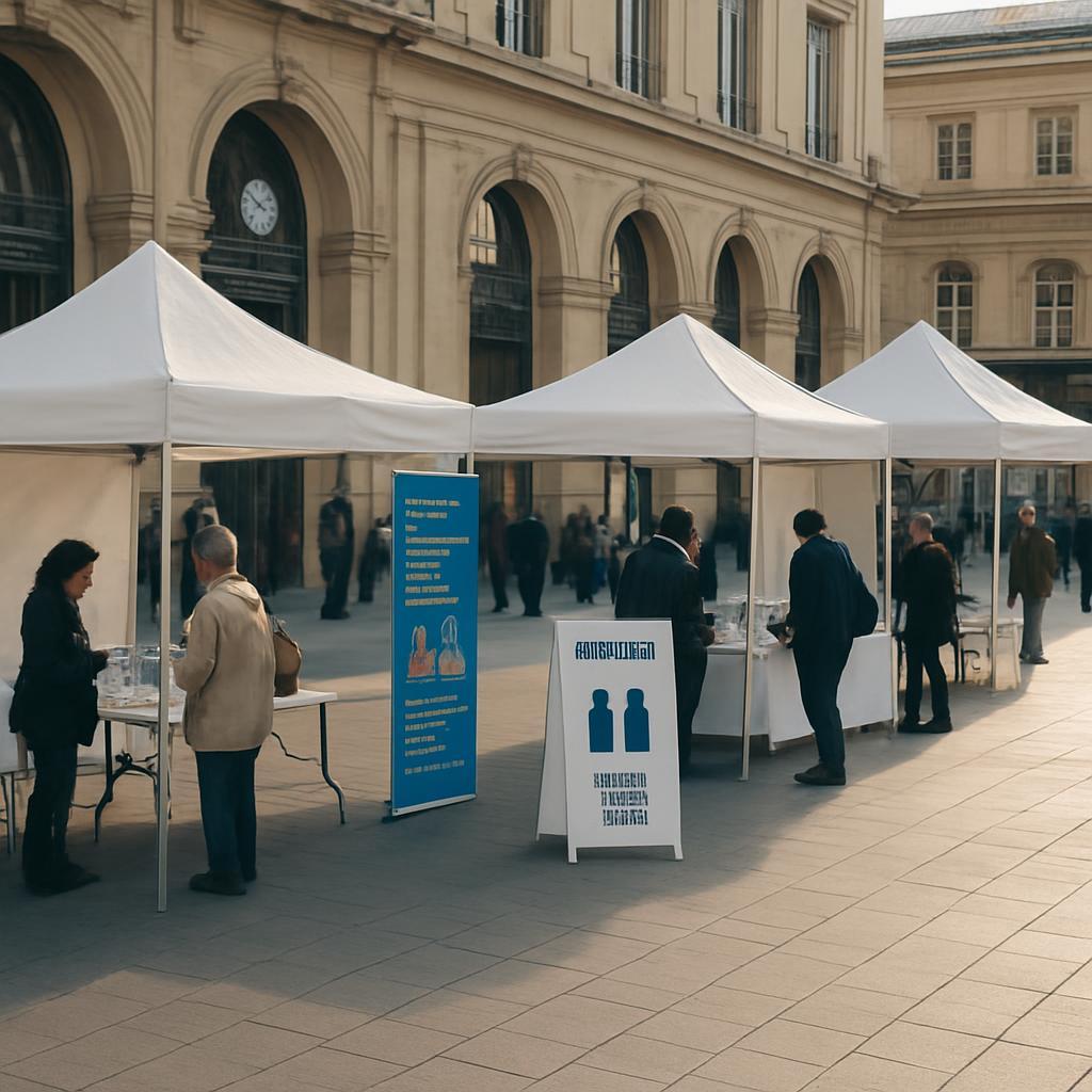 Creil : la Police nationale et le préfet mobilisés contre les violences sexistes et sexuelles devant la gare